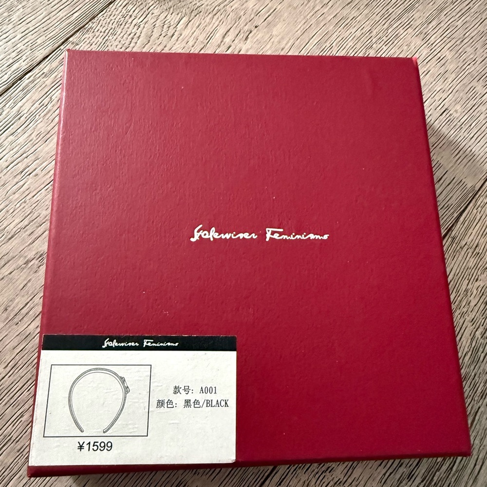 Salvatore Ferragamo Red Gift Box with Label
